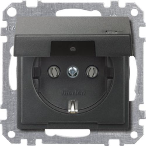 M-grátt Tengill Meg2314-0414 Ip44 M.Loki, Rakaheldur Með Lok