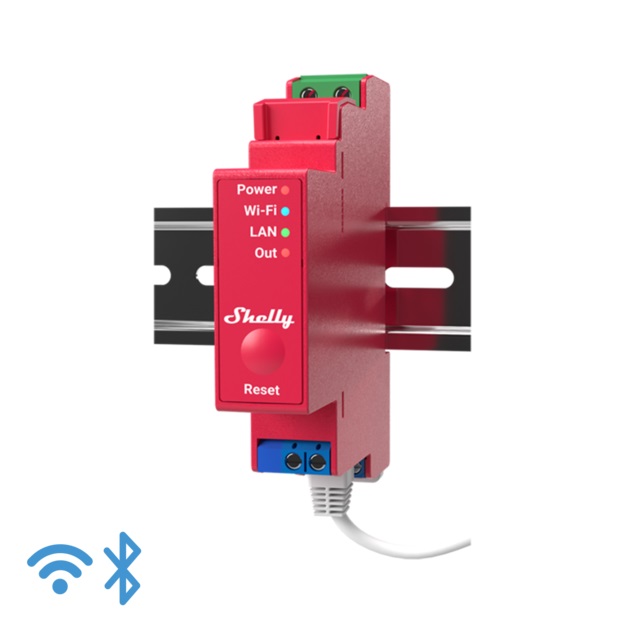 Shelly Pro 1pm - Wifi-relay Með Orkumælingu (110-240vac)