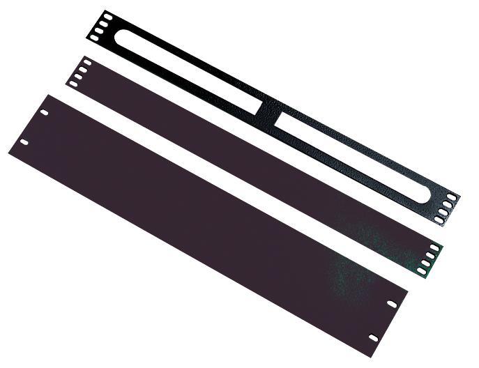 Blindplata 3u Svört 100-606, Frá Excel, Svört