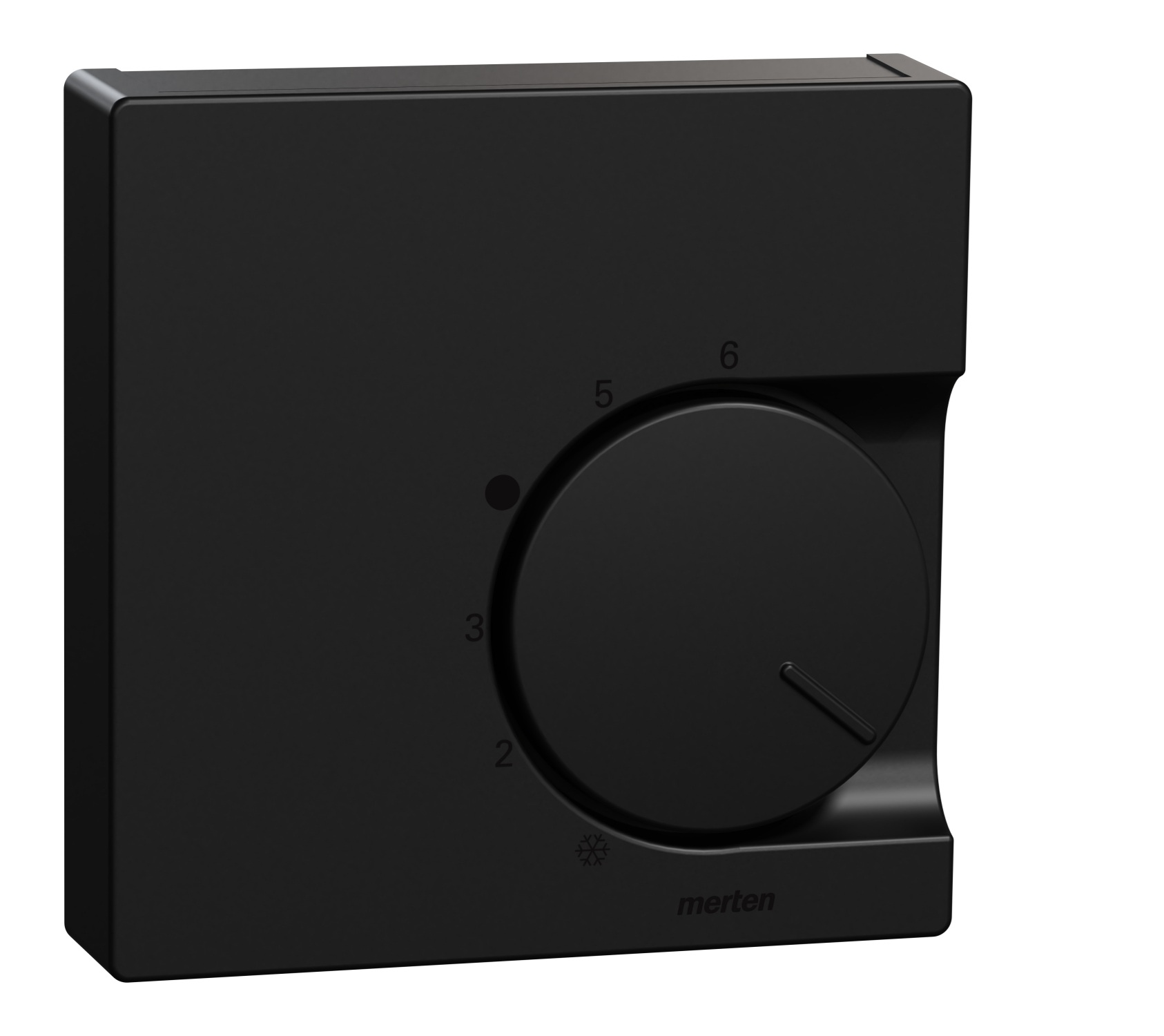 M-svart Miðja Á Hitastillir Meg5762-0403 Svart Matt, M-syste