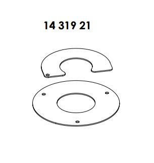 Loft-kragi Sp45 Mb1 1431921 Hvítur Hringur Til Festingar Í