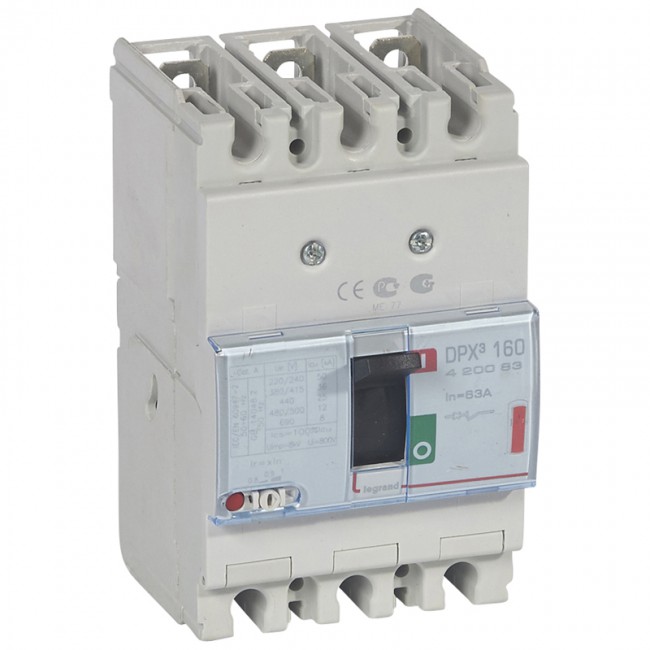 Aflrofi 420083 63a 36ka Dpx 3p, 50a-63a  Lxbxd= 130x81x74mm