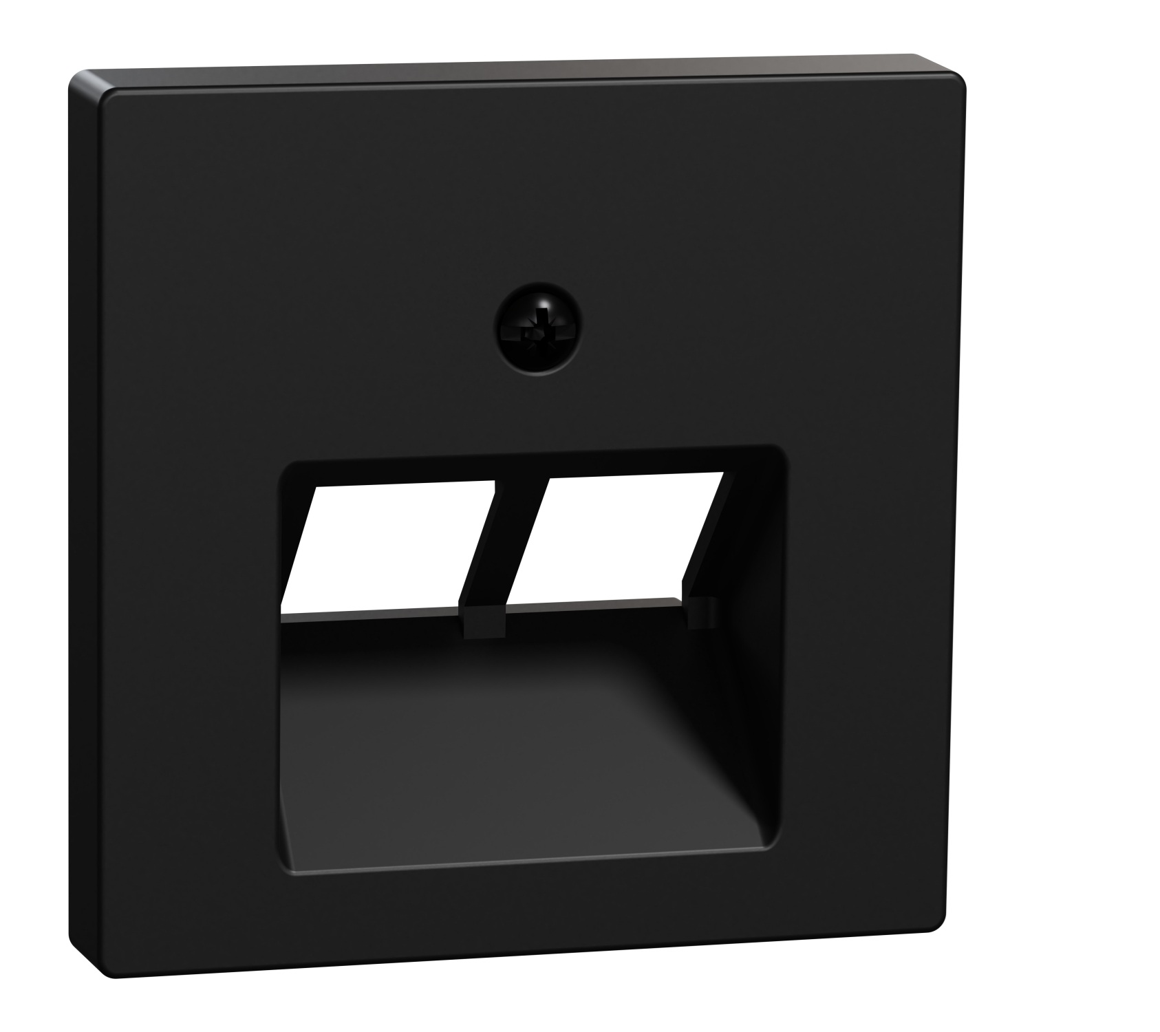 M-svart 2xcat6 Miðja Hallandi Meg4522-0403 Rautt Matt, M-sys