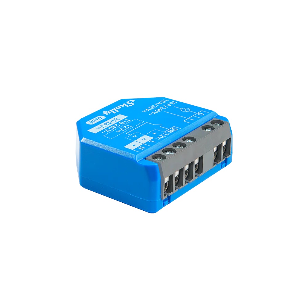 Shelly 1 Gen4 - Wifi Relay Með Spennulausri Snertu