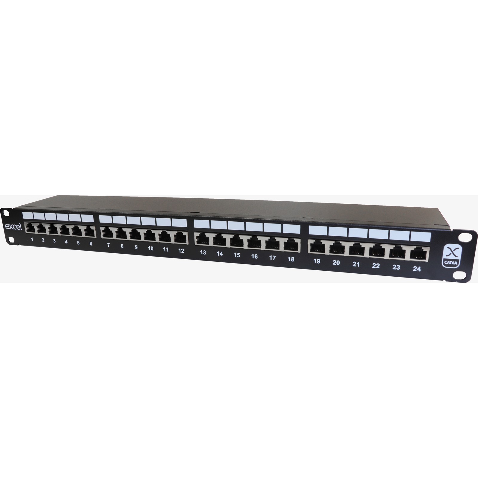 Cat6a Excel 100-032 24p Tengibjarg Stp 1u Skermað