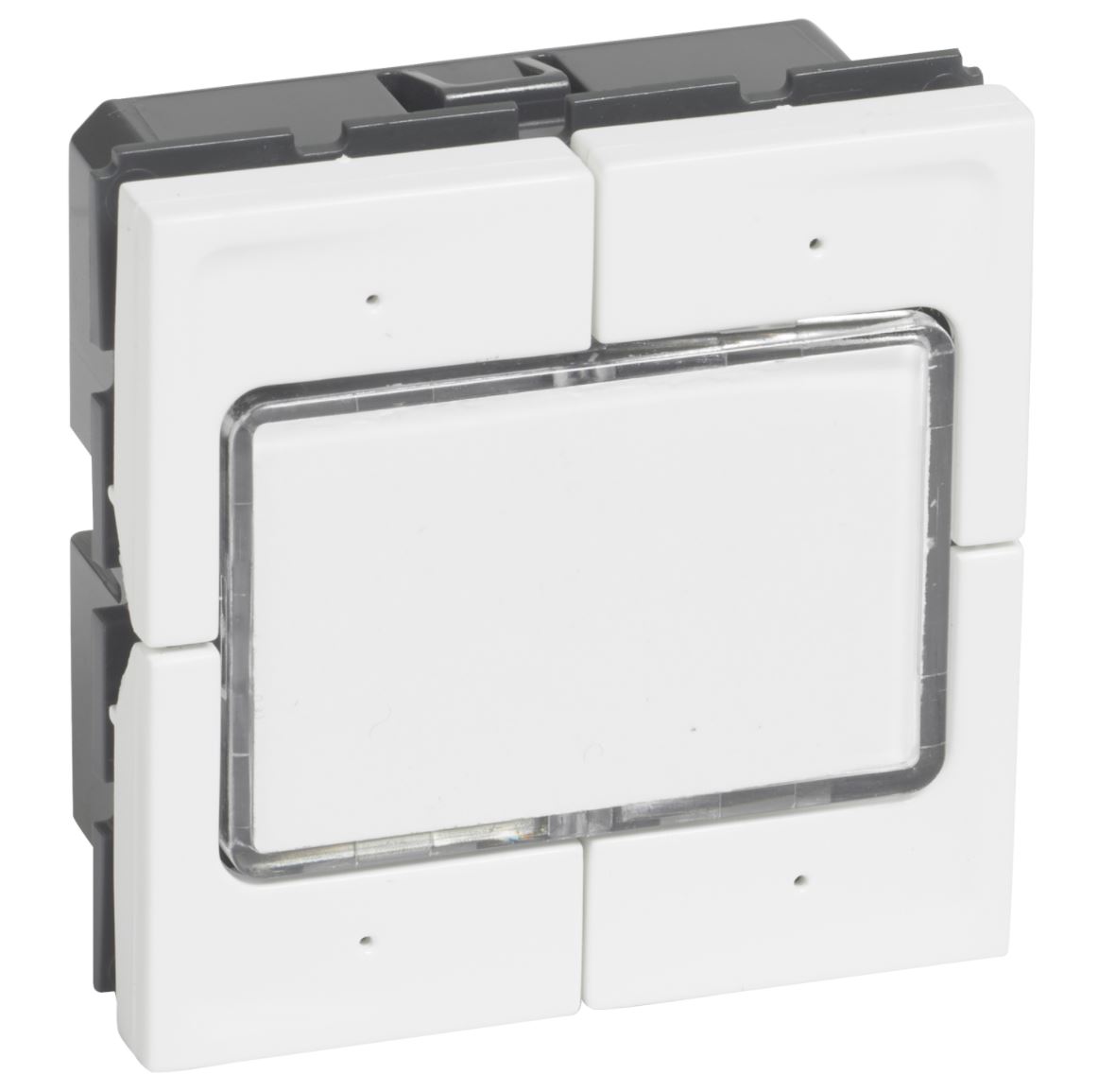 Mosaic N Þrýstirofi 4-faldur 077045l Hvítur 2m Easy Led