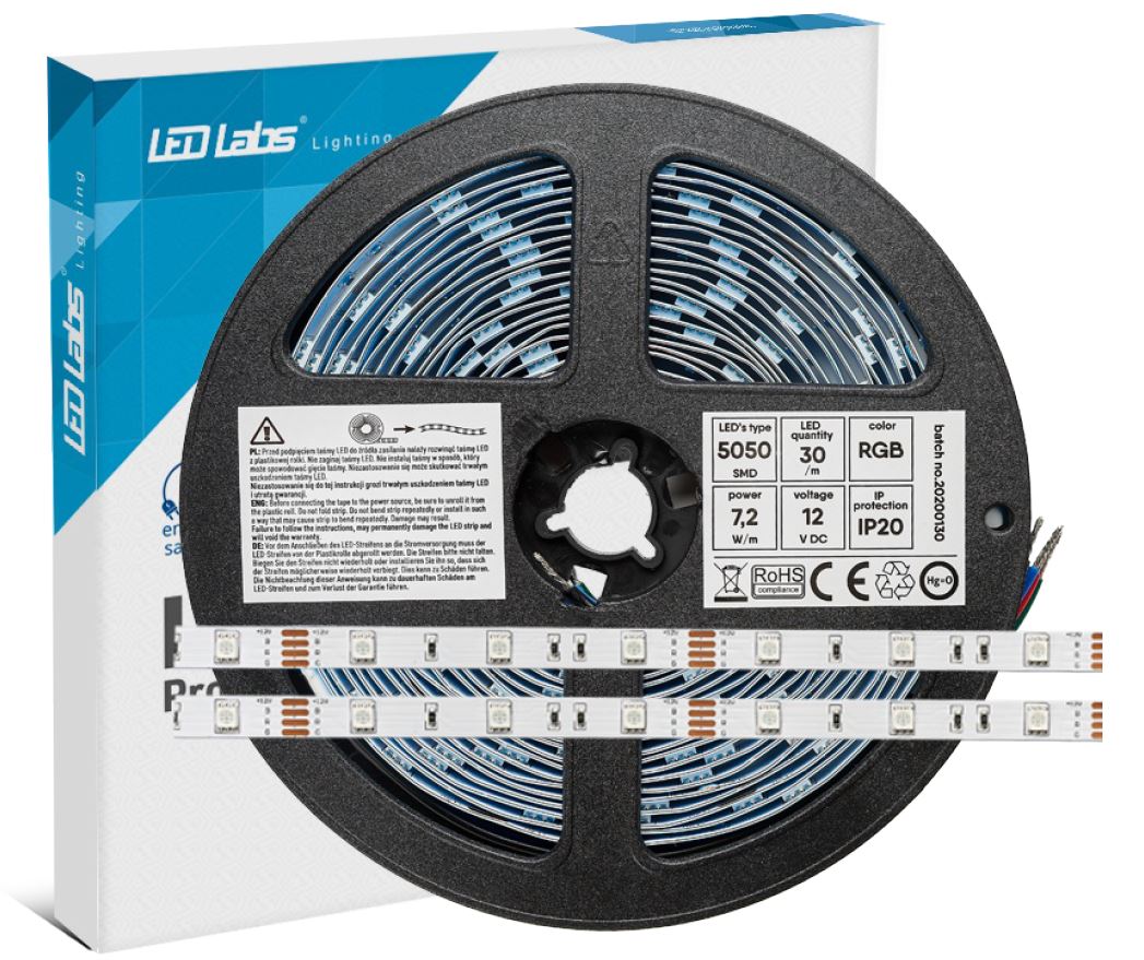 Led Lab Lengja 24v 5m  Rgb 7,7w/M Ip65