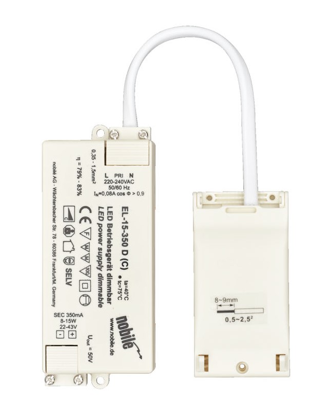 Nobile Led  15w Spennir El15-350ma F/Undirkápalj 8-15w Dim