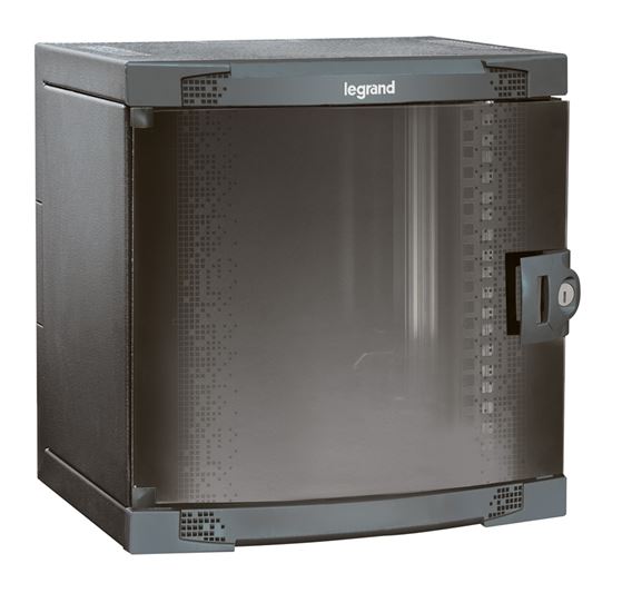 Tölvuskápur 80x60x60sm 46213 Svartur, 19" Rekka 16u = 16 Ein