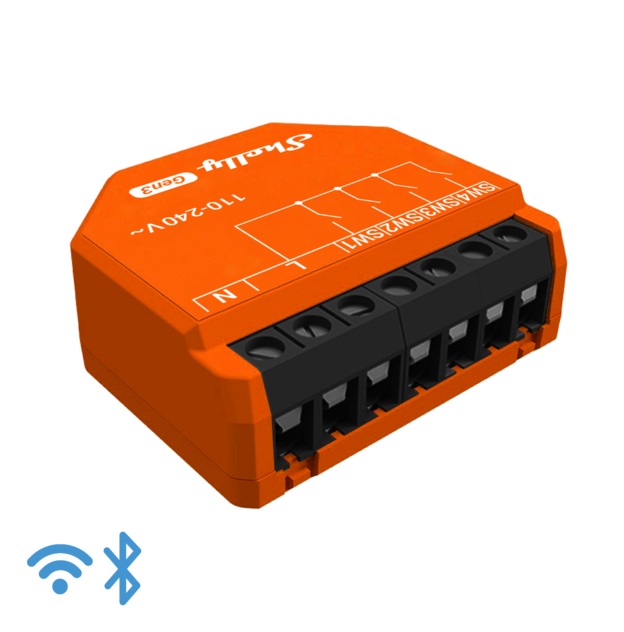 Shelly I4 Gen3 Wifi Inngangseining 4 Rásir