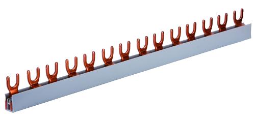 Safnskinna 2p  G-2l-1000/10mm2, 2p Gaffalskinna 1m 10q