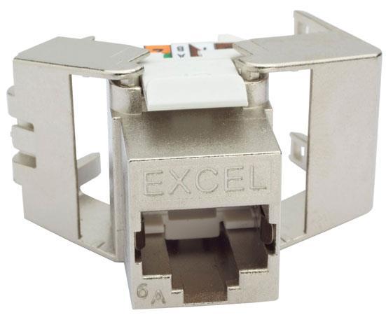 100-181 Cat6a Excel Category6a  Tolless Skerm Keystone Low P