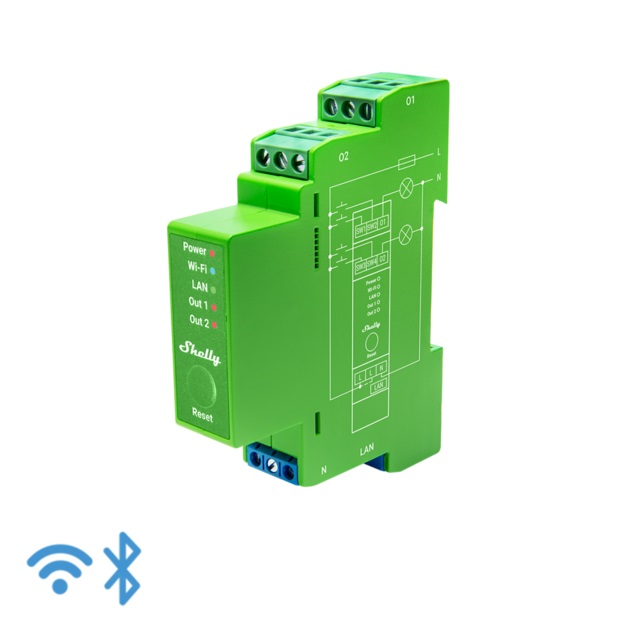 Shelly Pro Dimmer 2pm - Wifi Töfludimmer 2x200w
