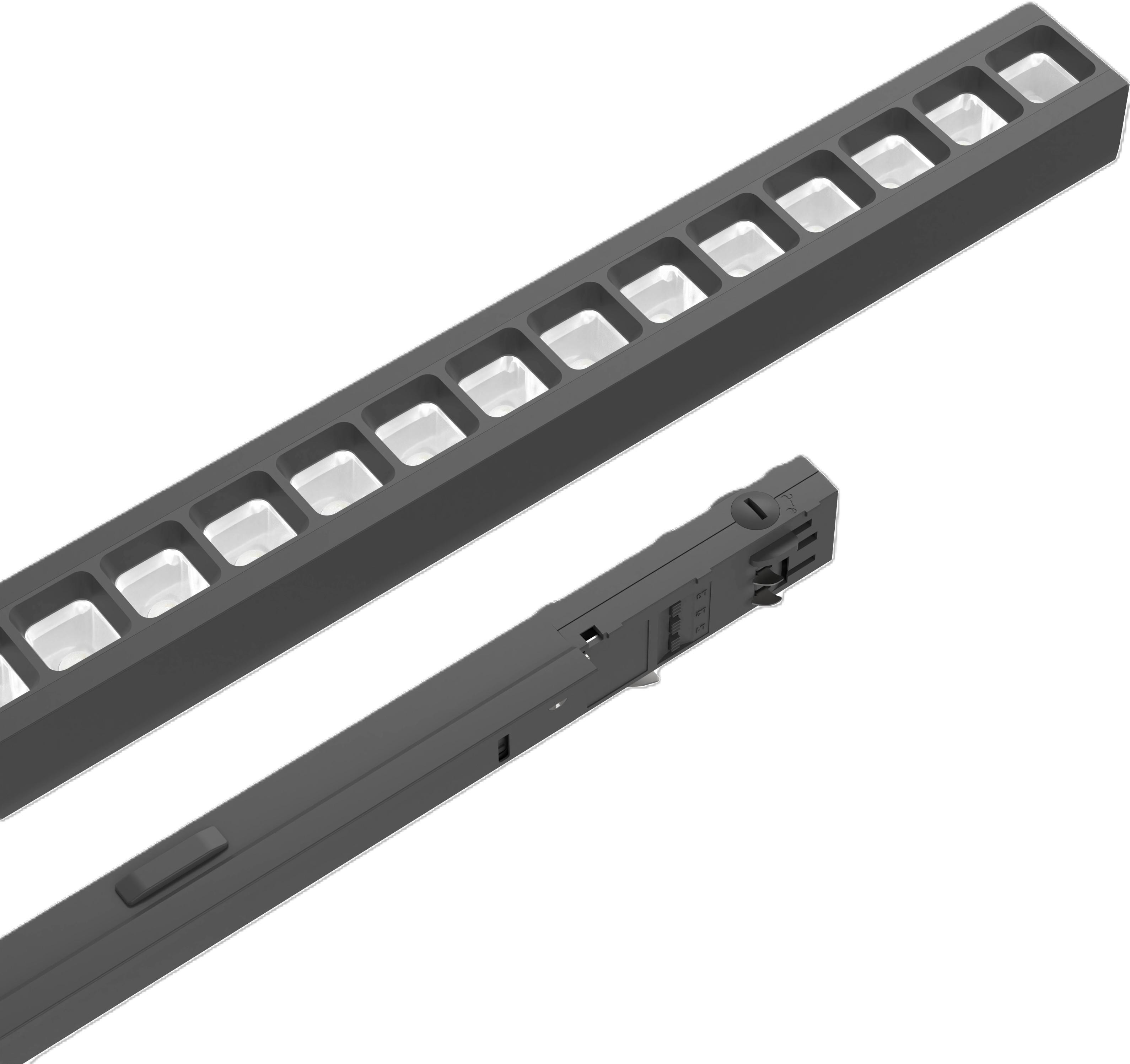 Cooco Brautarkast Grill 2f 17w 2040lm 3/4k 56cm Dali Svart