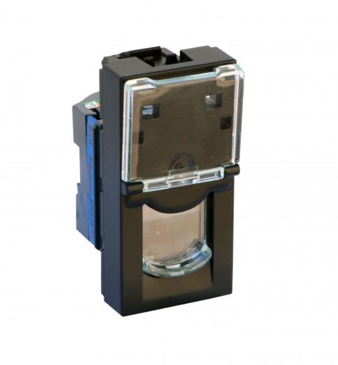 Mosaic Svart 79461l Tölvutengill Cat6 1m Matt