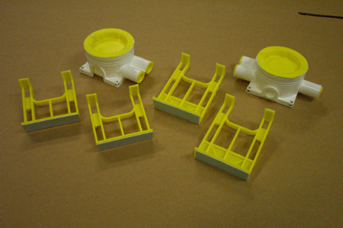 Rofadós R-4, 3-stúta 16mm Bjarg 61142, Hæð 46mm Breidd 71mm