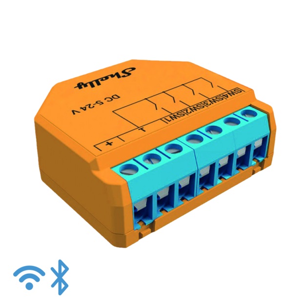Shelly Plus I4 Dc - Wifi-inngangseining, 4 Rásir (5-24vdc)