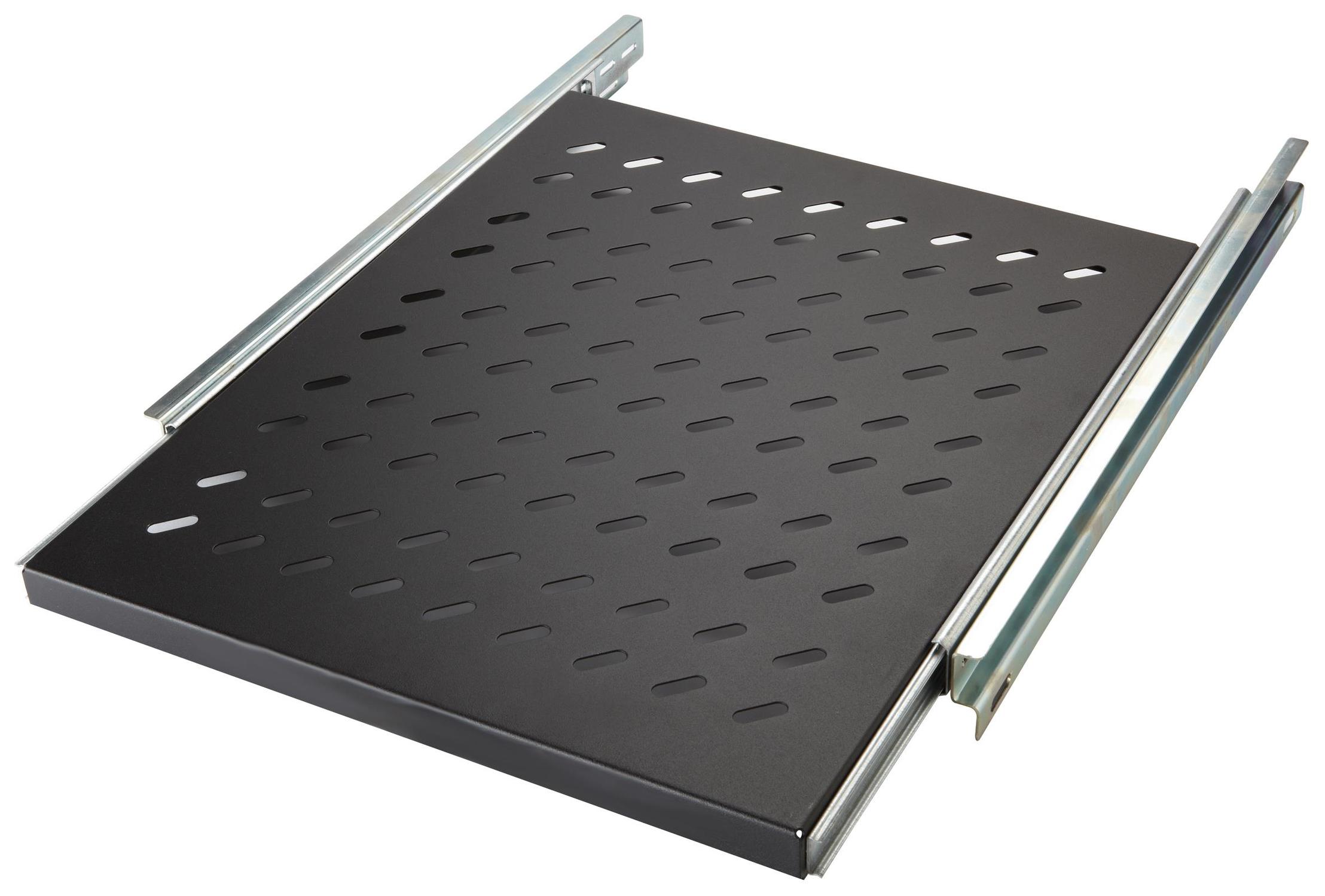 Hilla 542-027-bk 35cm Útdr. Í 19" 1u, 4 Punkta Festing. Rakk