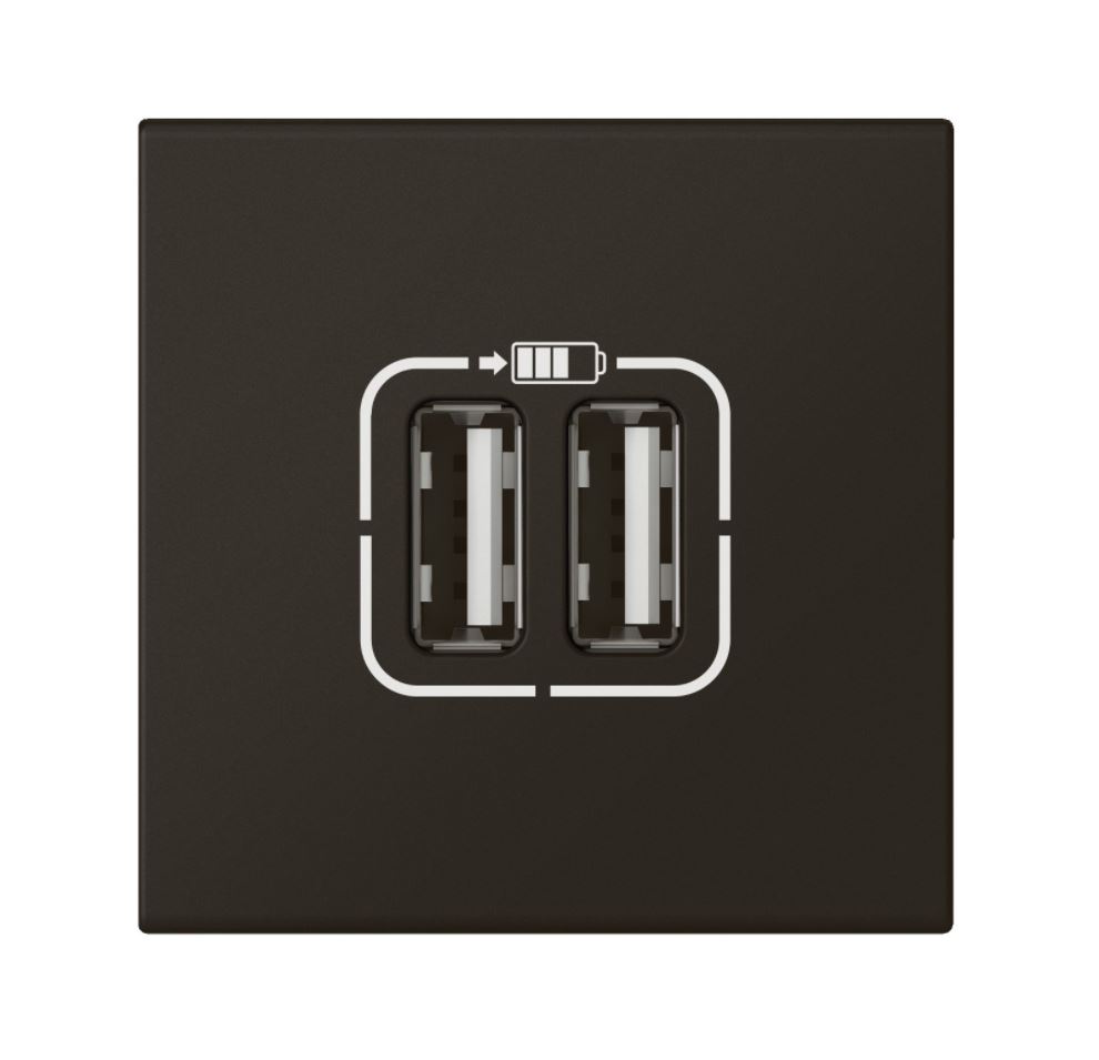 Mosaic Svart Usb Gerð-a 2.4a 79194l