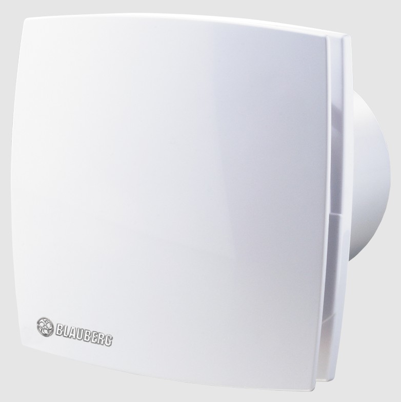 Vifta Quatro C100 T Slétt Hlíf Blauberg 100mm Ip34, Tímast.