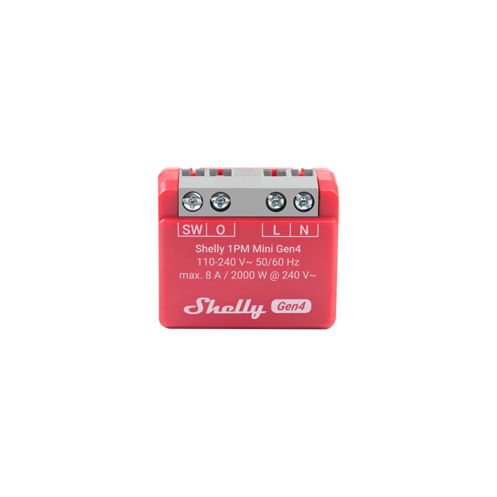 Shelly 1pm Mini Gen4 - Wifi Relay Með Orkumælingu