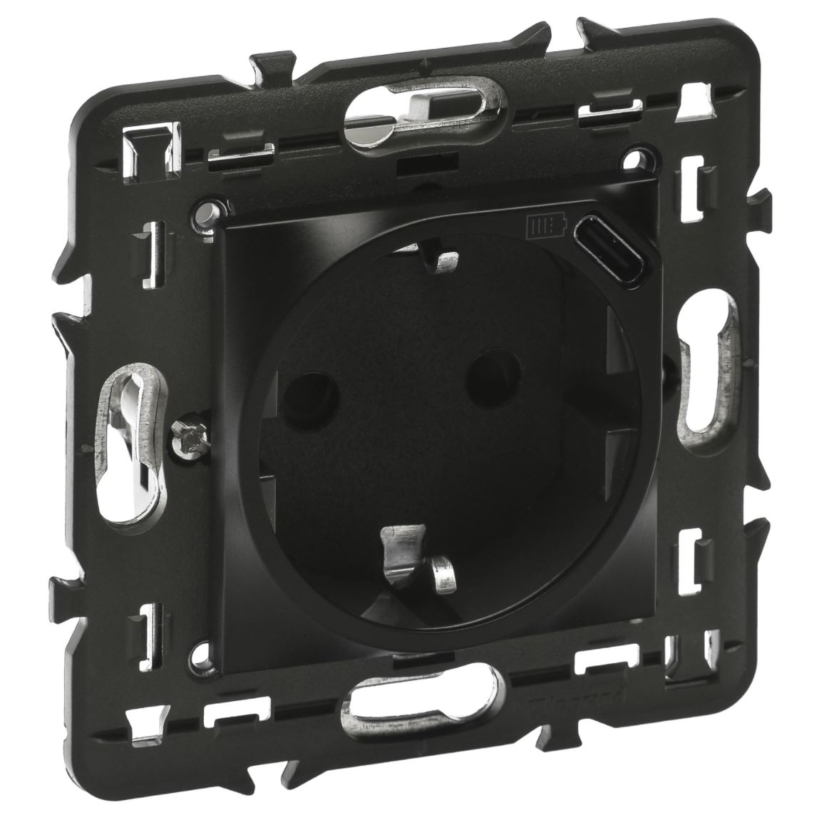 Mosaic Svart Tengill Með Usb C 79171l