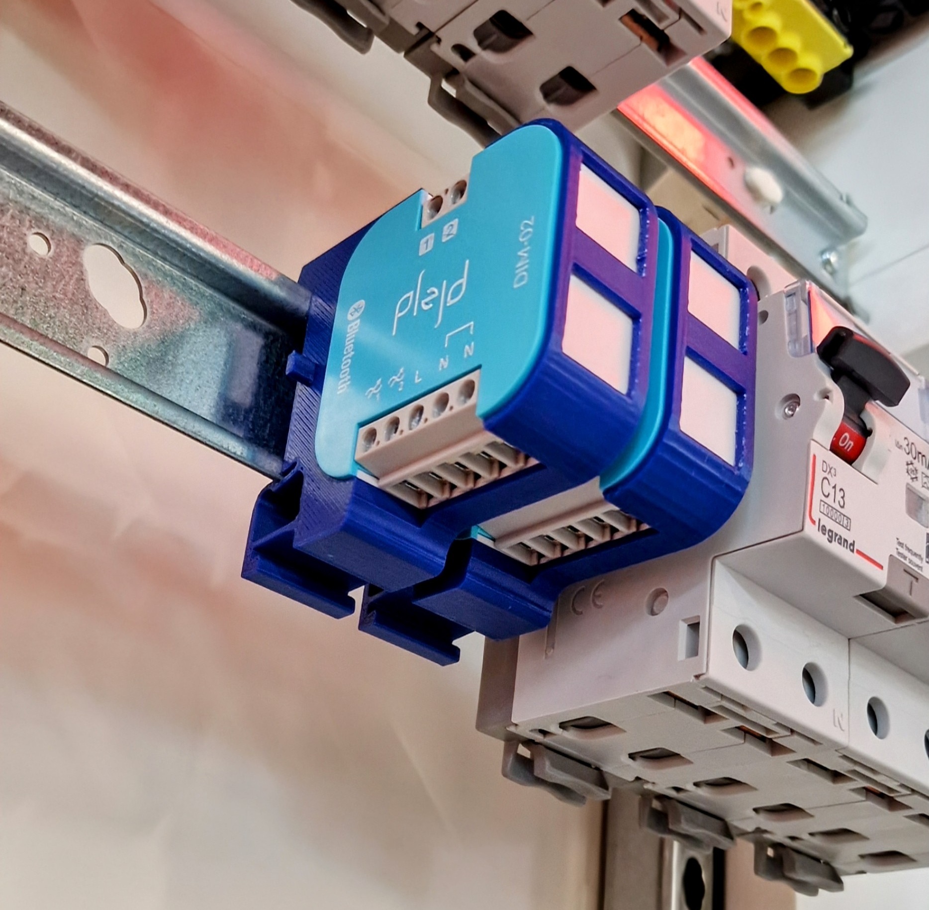 Plejd Din Skinnu Haldari Fyrir Plejd Einingar 3d Prentað