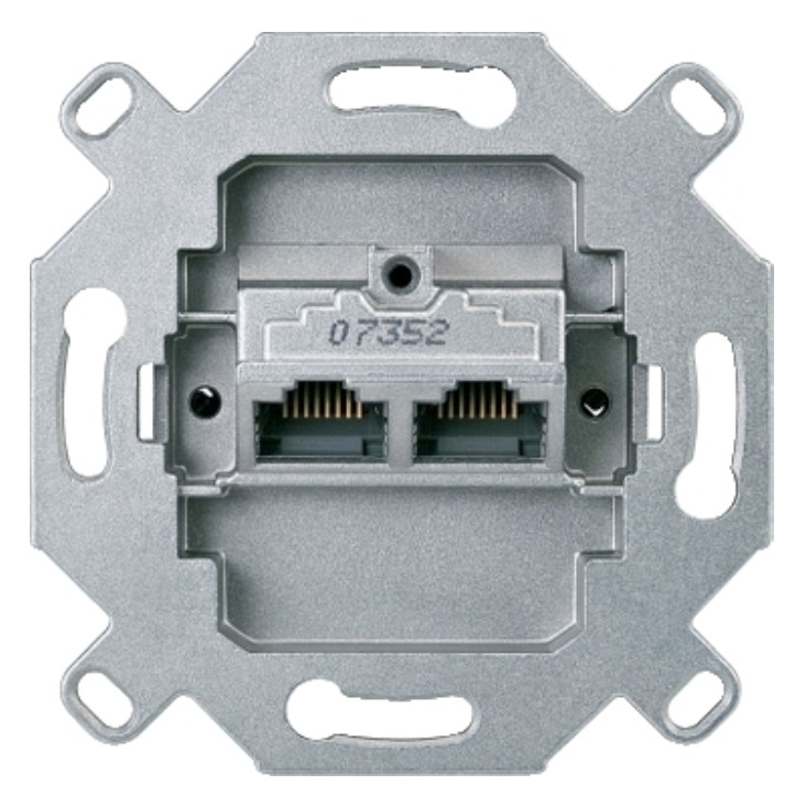 Tvöfaldur Cat6/6a Hallandi Tölvutengill 465706