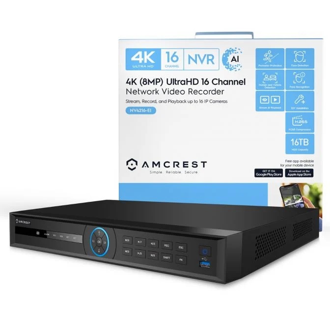 Amcrest Nv4216-ei, 16 Channel Network Video Recorder