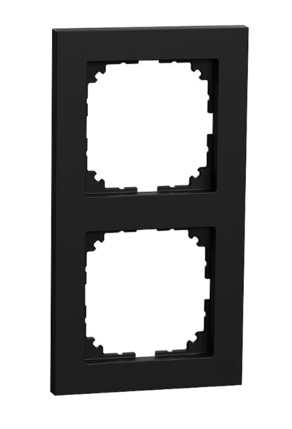 M-svart 2x Rammi Meg4020-3603 M-pure Svart Matt, M-system