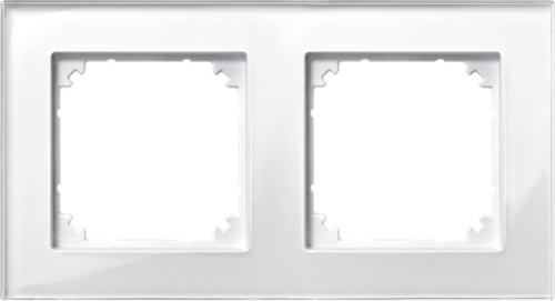 M-gler Hvítt 489219 2xrammi M-plan, Hvítt, **nýtt** Cy8